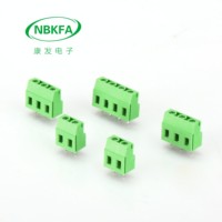 KFANGFA Borniers de raccordement PCB à vis en laiton, pas de 7,62 mm, 300 V, 20 A, KF129V-7.62-3P