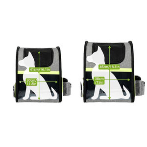 Nylon thoáng khí con chó tàu sân bay Ba lô con chó nhỏ phía trước ba lô với dây kéo đóng cửa và in mô hình cho mèo vật nuôi Giao thông vận tải - Product Image 4