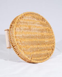 Tre mây giỏ khay thiết lập, hình chữ nhật và tròn giỏ với bằng gỗ hnadles, 2 miếng tự nhiên hoàn hảo cho phục vụ trái cây khay - Product Image 4
