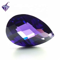 En gros Violet CZ Améthyste taille Poire Zircone Cubique Prix