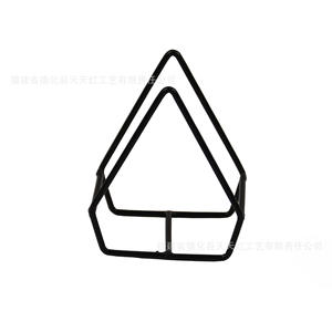 Étagère de rangement triangulaire Tian Tian Hong, support à tasses minimaliste empilable non pliable, ensemble de 6 pièces, cadre en fer électroplaqué - Product Image 1