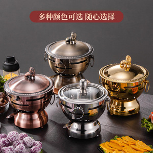 Chinese Style Hot Pot Single Person Alcohol Stove Portable Non Stick Pan For Home Restaurant Camping Use - Product Image 3