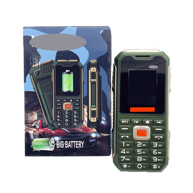 Rugged Feature Phone M5000 1.77'' LCD Display Dual SIM GSM Ultra Long 6800mAh Battery Super Bright Torch Loud 32GB TF Support