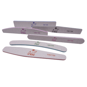 Professional Custom Printed Logo Double Side Disposable Rectangle <strong>Nail</strong> File 80/100/180 Grit Japan Sandpaper <strong>Nail</strong> File