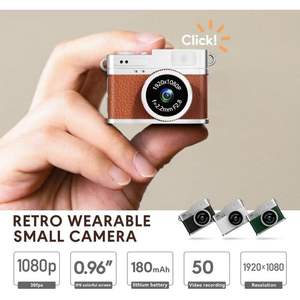 Mini caméra numérique rétro 1080P 2MP, porte-clés, petite, portable, vintage, compacte, micro vidéo avec capteur d'image CMOS - Product Image 5