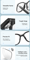 Écouteurs sans fil Lunettes audio intelligentes Traducteur vocal à double batterie Lecture musicale pour lunettes intelligentes AI avec assistant vocal Ai