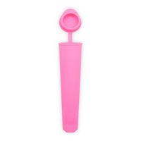 Moule à sucettes glacées réutilisable en silicone non toxique pour le congélateur avec couvercle attaché sans BPA