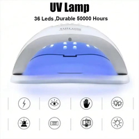 SUN X5 Plus Séchoir à ongles UV LED, Lampe à ongles LED, Lampe UV pour le durcissement de tous les vernis à ongles en gel, Séchoir à ongles professionnel avec capteur infrarouge
