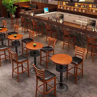 Salle à manger moderne luxueuse et décontractée bar discothèque KTV meubles de restaurant tabouret de table haute Offres Spéciales chaise contreplaqué hôtel extérieur
