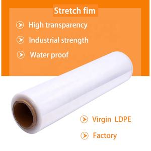 Suministro chino logística transparente Jumbo LLDPE rollo de película elástica fundición 20 micras envoltura de paleta película retráctil embalaje a mano - Product Image 5