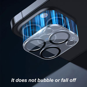 Paquete de 3 Protectores de Lente de Cámara y Privacidad de Vidrio Templado con Dureza 9H para 15 Pro Max (iP-15 Pro Max) - Product Image 4