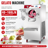 Commerciële High-Output Multifunctionele Gelato & Yoghurt Fruit Ijs Maker Heerlijke Rauwe Melk Gebaseerde Hard Ijs Machine