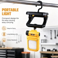 Clip-Reparatur-LED-Teleskop-Arbeitsleuchte Wiederaufladbare Reparaturlampe Abnehmbarer Akku Magnetischer Clip-Haken Ausziehbare Inspektionsleuchte
