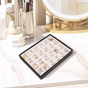 ถาดโชว์เครื่องประดับอเนกประสงค์แบบกำหนดเอง วางซ้อนกันได้ สำหรับโชว์สร้อยคอ แหวน ขายส่ง - Product Image 5