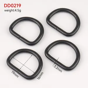 Hand Bag Purse DIY Accessories 19mm D Rings Hardware Dee Loop Metal D-Ring Buckle Clasp 3/4 Inch D Ring for Bag Strap