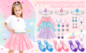 Juguetes de Disfraces de Princesa y Boutique de Joyería, Regalos de Juego de Roles, Juguetes para Niñas de 3 a 6 Años, Recuerdos para Fiestas Infantiles - Product Image 6