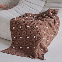 Nouveau design tricoté jeter couverture décor à la maison pour canapé Plaid jeter avec chaud et doux XW Style nordique enfants couverture