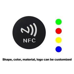 สติกเกอร์ RFID ป้าย NFC 213/215/216 ขนาดพิเศษ พิมพ์โลโก้ 13.56 MHz วัสดุ PP กันน้ำ พร้อมคิวอาร์โค้ด 1K สำหรับการชำระเงิน โซเชียลมีเดีย Boye - Product Image 2