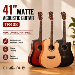 Chitarra Acustica OEM 41 Pollici con Top in Abete, Fondo e Fasce in Tiglio, Chitarra Folk per Principianti - Product Image 2