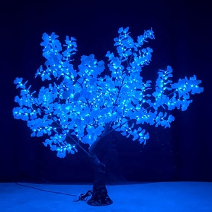 <span class=keywords><strong>Arbre</strong></span> LED décoratif d'extérieur Ginkgo <span class=keywords><strong>artificiel</strong></span> <span class=keywords><strong>2m</strong></span> RGB à changement de couleur IP65, éclairage de jardin, vente chaude - Product Image 4