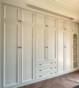 Luxury Modern MDF Door Wardrobes Custom Size Cloakroom Dressing <b>Table</b> with Easy Assembly for Home Bedroom Use - Product Image 6