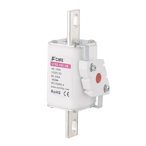Système de stockage d'énergie par batterie, fusible céramique DC 1000VDC 1500VDC 50A-1000A, fusible de coupure 100kA avec capacité de coupure conforme à la norme IEC60269-4 - Product Image 5