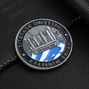 Fabricantes de monedas personalizadas Metal aleación de zinc 2d 3D Reversible impreso monedas conmemorativas esmalte Logo monedas de plata antiguas - Product Image 5