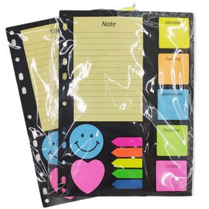Bloc-notes adhésifs imprimés <span class=keywords><strong>Smiley</strong></span>, adhésif puissant, pour la planification hebdomadaire, les rappels quotidiens, l'organisation des classeurs - Product Image 6