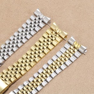 สายนาฬิกาโลหะสแตนเลสสตีลหรูหราขนาด 18/19/22 มม./20 มม. สำหรับ Rolex รุ่น GT3pro 46 มม. 43 มม. พร้อมห่วงโลหะแบบตันสำหรับสายรัดข้อมือ  โลโก้สั่งทำได้ - Product Image 6