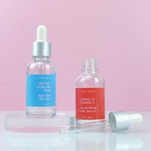 30ml 50ml 1oz Face Serum Skincare Oil Dropper Glass Bottle Serum Bottle Packaging Customize - Product Image 1
