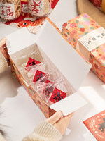 Maßgefertigte Chinesische Neujahrs-Geschenkbox mit Orientalischem Blumenmuster für Glück, Wohlstand und Glückssymbol-Verpackung in Rot, Großhandel