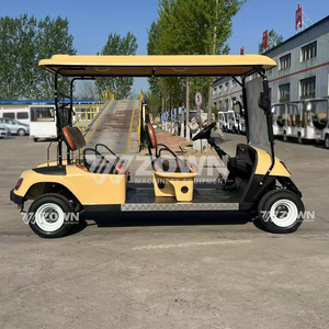 Carrito de Golf Eléctrico Clásico para 4 Pasajeros con Techo Rígido para Servicio de Transporte de Visitantes en Zonas Turísticas y Comunidades - Product Image 6