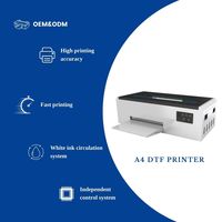 Erasmart Toner blanc DTF Imprimante à jet d'encre par film à transfert thermique Machine d'impression numérique automatique A4 DTF
