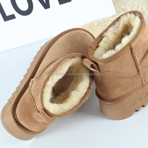 Botas Planas de Invierno para Mujer, Personalizables, con Exterior de Piel de Oveja y Vacuno, Entresuela de Fibra, Cálidas y Antideslizantes - Product Image 6