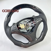 Nouveau volant en fibre de carbone à affichage LED personnalisé pour BMW E92 E90 E87 E91 E93 volant à fond plat