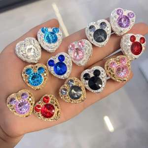 Cuentas de Cristal de Lucite con Forma de Corazón, Mariposa y Oso, para Manualidades, Joyería, Cadenas de Teléfono, Accesorios Coloridos, Venta Caliente 2025 - Product Image 5