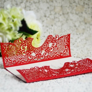 Handmade <strong>Heart</strong> Shape Wedding Invitation <strong>Cards</strong> - Product Image 4