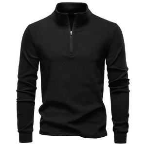 Novità 2025 Felpa da <span class=keywords><strong>Uomo</strong></span> con Colletto Alto a <span class=keywords><strong>Mezza</strong></span> <span class=keywords><strong>Zip</strong></span> Maglia Termica a Maniche Lunghe e Caldi Pullover Lavorati a Maglia - Product Image 3