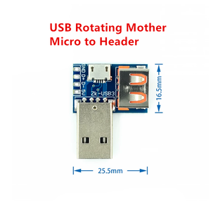 Placa Adaptadora USB XY-USB4 con Conector Macho USB a Micro USB Tipo C Hembra 2.54-4P para Pruebas de Transferencia - Product Image 6