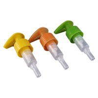 Pompe à émulsion cosmétique en plastique PP 24/410 avec tête de pompe à interrupteur gauche/droite, compatible détergent, durable et rechargeable pour bouteilles
