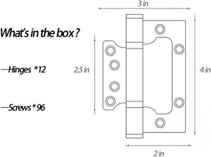 บานพับประตูแบบฟลัชและบานพับประตู4BB 2BB ได้ตามต้องการสำหรับประตูไม้ดีไซน์เหล็กที่ทันสมัยผู้ผลิต OEM - Product Image 4