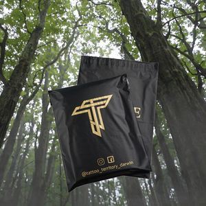 Enveloppe d'expédition en polyéthylène noir et or biodégradable et imperméable Xinyue pour colis, courrier et livraisons - Product Image 3