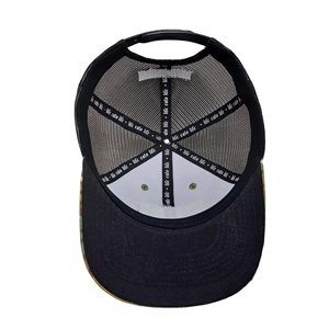 6 Panel <b>Camo</b> Dad Baseball <b>Caps</b> Custom Cow Leather Patch Camouflage Mesh Snapback Hat 112 Trucker Hats High Quality - Product Image 5