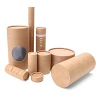 Emballages en papier pour cosmétiques recyclables avec logo personnalisé, tubes en papier biodégradables pour thé, café, cosmétiques, huiles essentielles