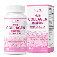 Complément de peptides de collagène multi-sources HBE pour articulations, os, peau, hydratation, élasticité, cheveux et ongles, favorise la digestion (ne convient pas aux enfants)