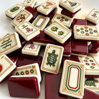 Jeu de Mahjong Américain 160 Tuiles en Acrylique Double Couche Kit de Divertissement pour Jeu du Dimanche Sélection de Couleurs Personnalisée Vente en Gros