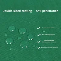 Toile imperméable en PVC imperméable au soleil résistante à l'usure résistante aux couteaux enduite de toile cirée pour extérieur jardin couverture de cargaison