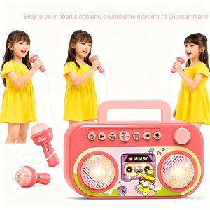 Altavoz de Karaoke para Niños Yuglow con Micrófonos Dobles, Juguete de Audio Musical Educativo para Interiores - Product Image 4