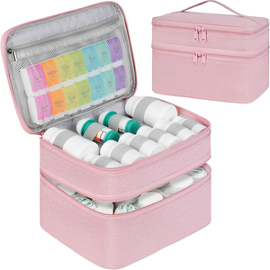 Pills Summer Medicine Storage <b>Bag</b> Empty Lockable Adjustable Divider Waterproof Lightweight <b>Medical</b> Tote Travel Carrying <b>Bag</b> - Product Image 1