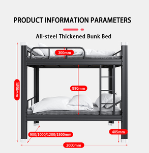 Chất lượng cao kim loại thép dành cho người lớn và trẻ em giường tầng cho phòng ngủ khách sạn căn hộ Trường Học ký túc xá nhà tù - Product Image 4